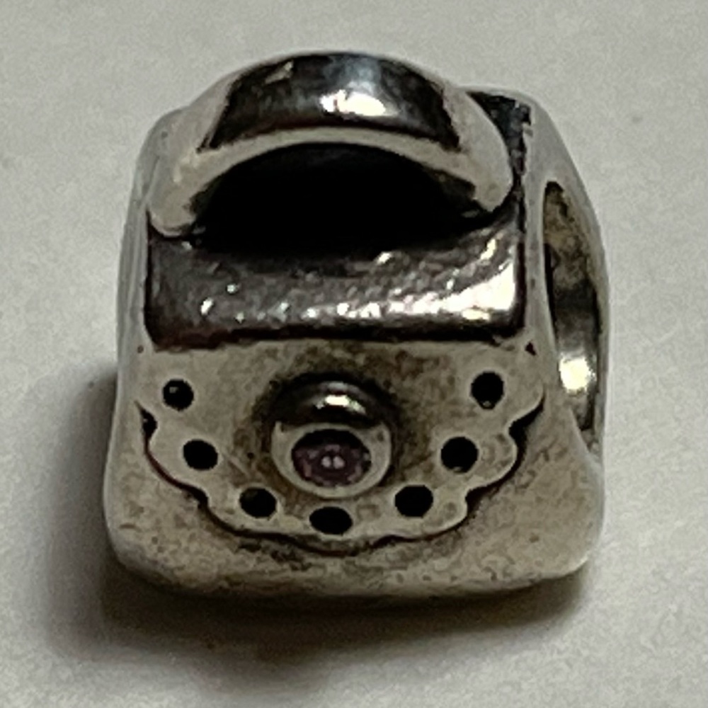 Retired Pandora Sterling Silver Purse Charm